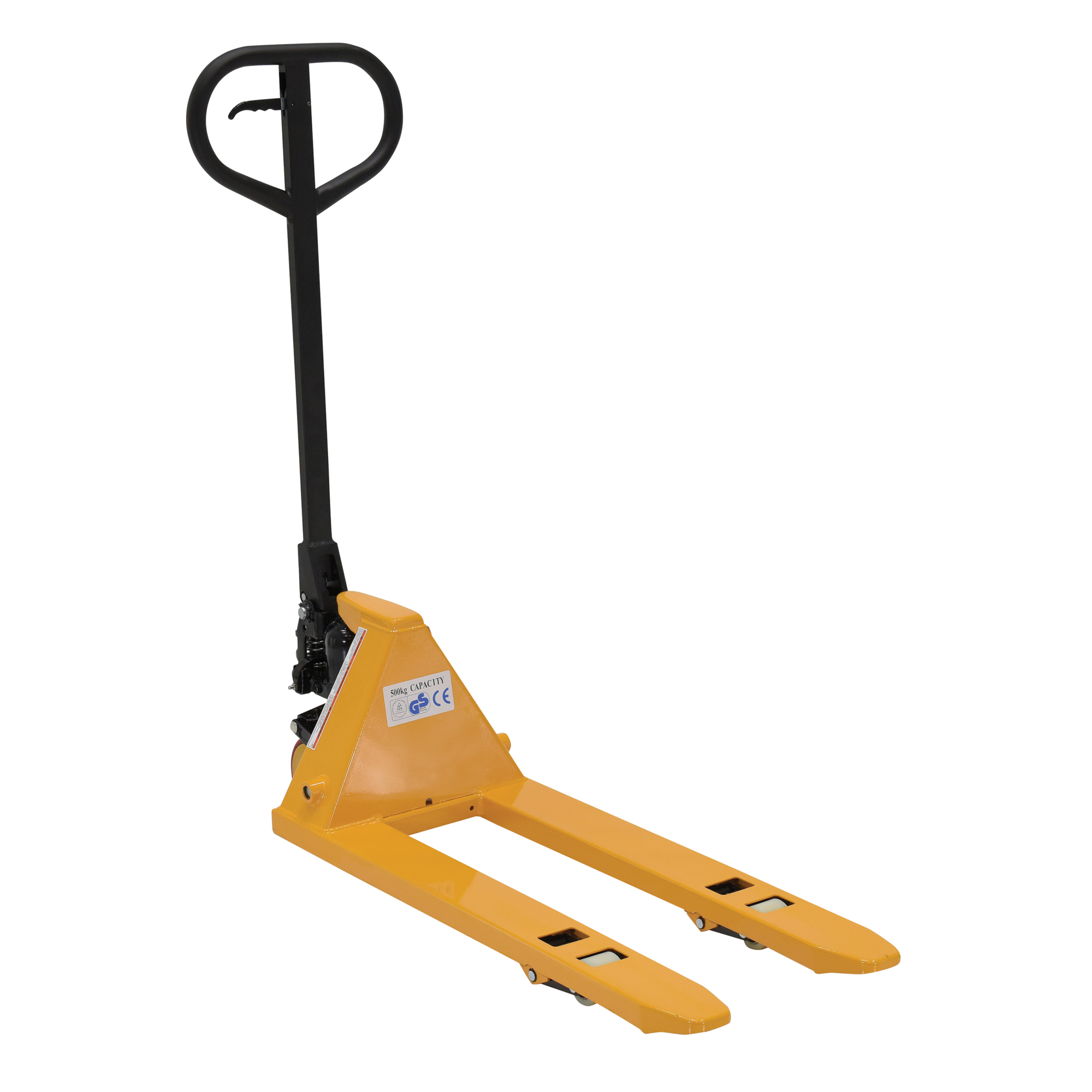 Vestil Steel Mini Hand Pallet Truck - 1100 lb Capacity, 45in. Fork Length, 3in. Min. Lift Height, Model# PM1-1532-MINI